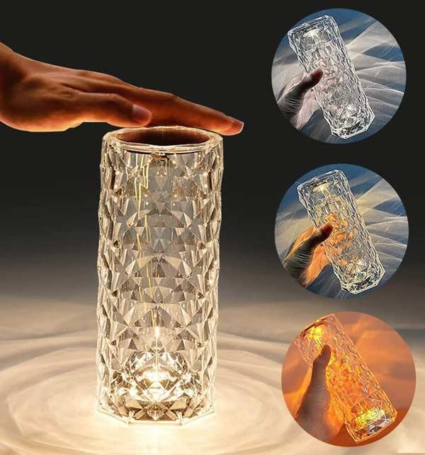 Crystal Rose Table Lamp