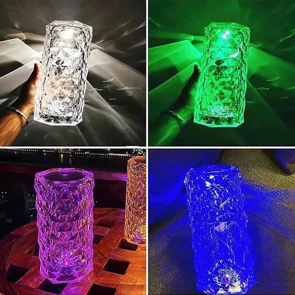 Crystal Rose Table Lamp